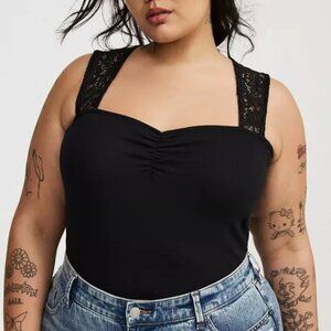 Lace Square Neck Tank